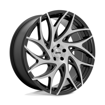 DUB 1PC S260 G.O.A.T. 24X10 10 5X127/5X5.0 Brushed Face With Gloss Black Dark Tint Spokes