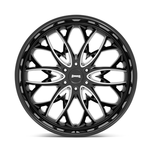 DUB 1PC S263 OG 22X9.5 25 6X139.7/6X5.5 Gloss Black Milled