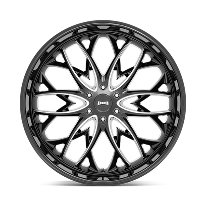 DUB 1PC S263 OG 26X10 30 6X135/6X5.3 Gloss Black Milled