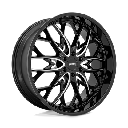 DUB 1PC S263 OG 22X9.5 25 6X139.7/6X5.5 Gloss Black Milled