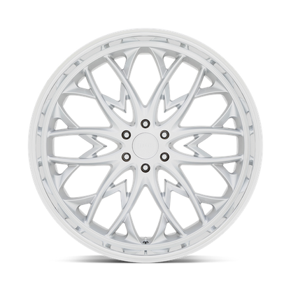 DUB 1PC S264 OG 22X9.5 25 6X139.7/6X5.5 Silver With Diamond Cut Lip