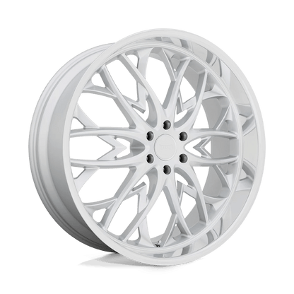 DUB 1PC S264 OG 22X9.5 25 6X139.7/6X5.5 Silver With Diamond Cut Lip