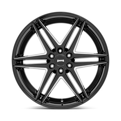 DUB 1PC S267 DIRTY DOG 24X10 30 6X135/6X5.3 Glossy Black Milled