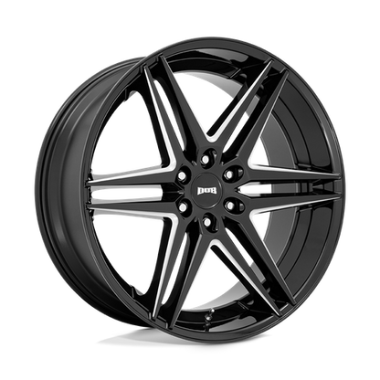 DUB 1PC S267 DIRTY DOG 24X10 25 6X139.7/6X5.5 Glossy Black Milled