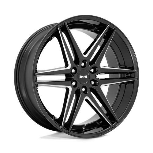 DUB 1PC S267 DIRTY DOG 24X10 30 6X135/6X5.3 Glossy Black Milled