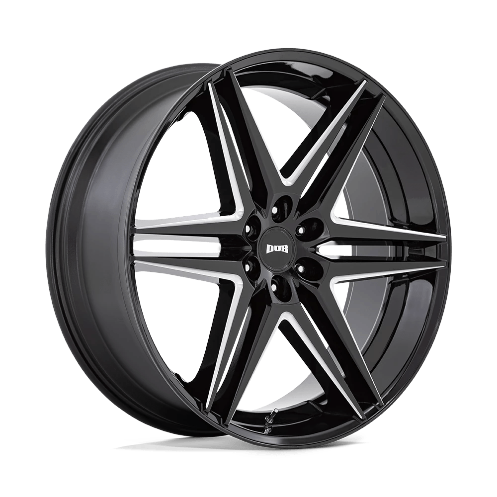 DUB 1PC S267 DIRTY DOG 26X10 25 6X139.7 GLOSSY BLACK MILLED