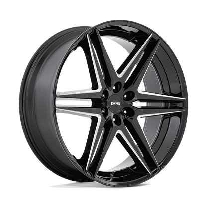 DUB 1PC S267 DIRTY DOG 26X10 25 6X139.7 GLOSSY BLACK MILLED