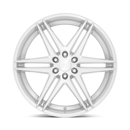 DUB 1PC S270 DIRTY DOG 24X10 30 6X135/6X5.3 Silver With Brushed Face