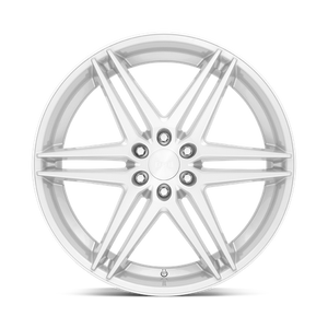 DUB 1PC S270 DIRTY DOG 24X10 30 6X135/6X5.3 Silver With Brushed Face