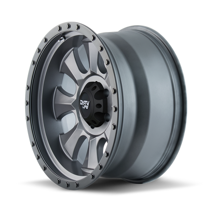 DIRTY LIFE IRONMAN 9300 17X8.5 -6 6x139.7 MATTE GUNMETAL/BLACK BEADLOCK