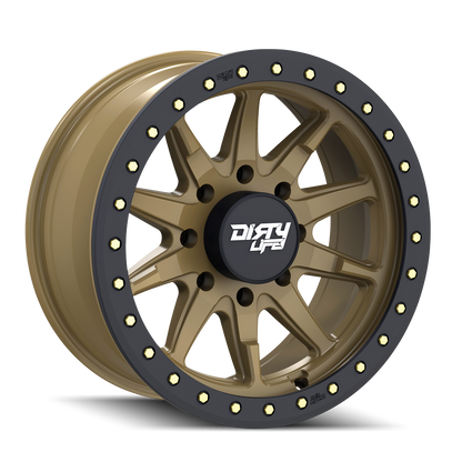 DIRTY LIFE DT-2 9304 20X9 0 8x165.1 SATIN GOLD W/SIMULATED RING
