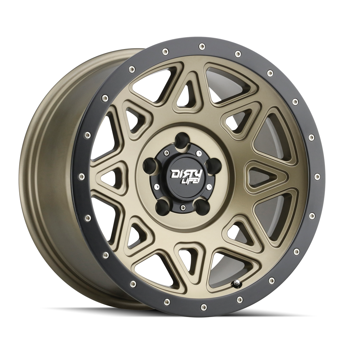 DIRTY LIFE THEORY 9305 20X9 0 5x127 MATTE GOLD W/SIMULATED RING