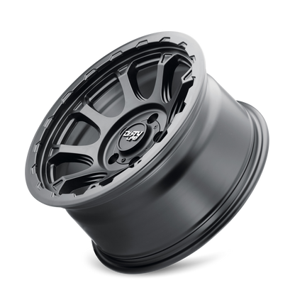 DIRTY LIFE DRIFTER 9307 17X8.5 -6 6x139.7 MATTE BLACK W/SIMULATED RING