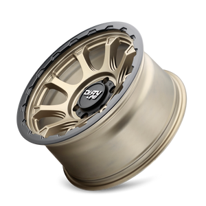 DIRTY LIFE DRIFTER 9307 17X8.5 -6 5x127 MATTE GOLD W/SIMULATED RING