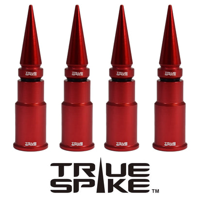 SPIKE SPIKED BILLET ALUMINUM AIR TIRE RIM WHEEL VALVE STEM CAP COVER KIT AVAILABLE IN MANY COLORS // PART # WVC005CO WVC007CO