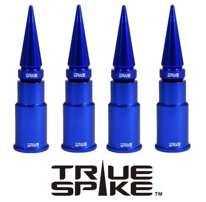 SPIKE SPIKED BILLET ALUMINUM AIR TIRE RIM WHEEL VALVE STEM CAP COVER KIT AVAILABLE IN MANY COLORS // PART # WVC005CO WVC007CO