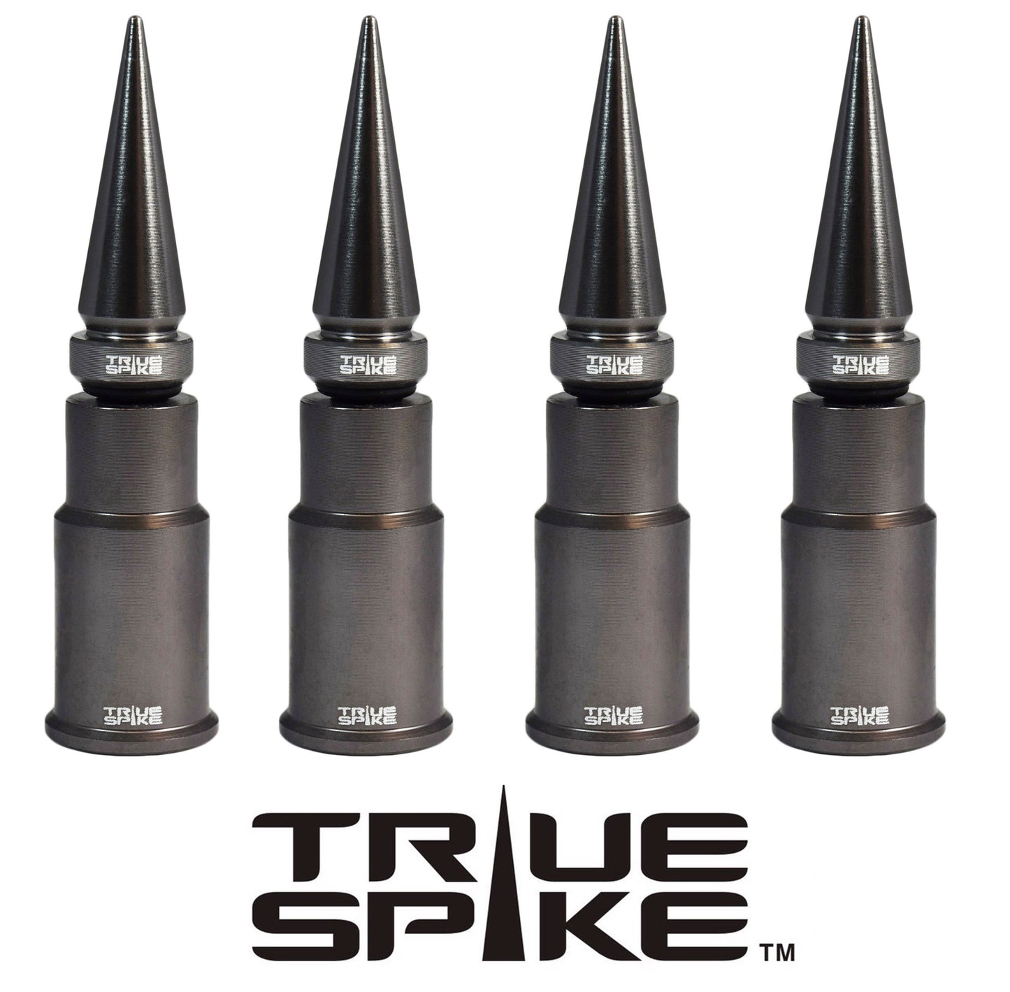 SPIKE SPIKED BILLET ALUMINUM AIR TIRE RIM WHEEL VALVE STEM CAP COVER KIT AVAILABLE IN MANY COLORS // PART # WVC005CO WVC007CO