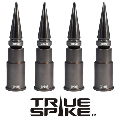 SPIKE SPIKED BILLET ALUMINUM AIR TIRE RIM WHEEL VALVE STEM CAP COVER KIT AVAILABLE IN MANY COLORS // PART # WVC005CO WVC007CO