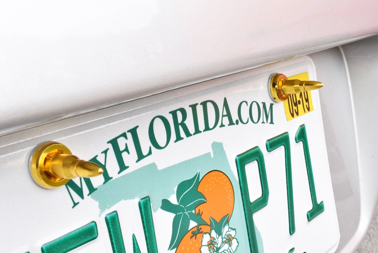 TRUE SPIKE License Plate Washer & Bullet Hardware Kit (4pc Set) LPH005/LPH006