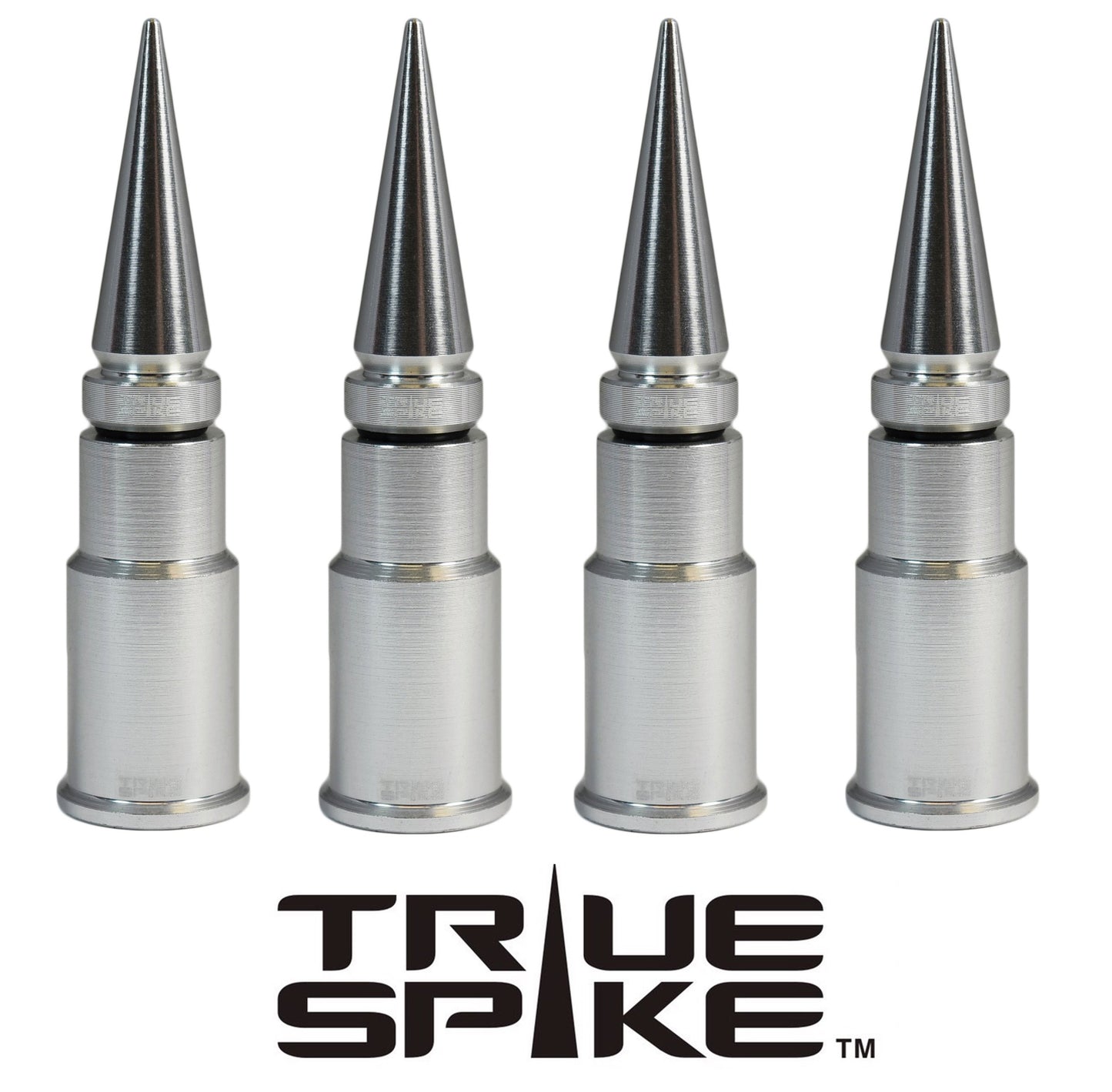 SPIKE SPIKED BILLET ALUMINUM AIR TIRE RIM WHEEL VALVE STEM CAP COVER KIT AVAILABLE IN MANY COLORS // PART # WVC005CO WVC007CO