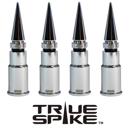 SPIKE SPIKED BILLET ALUMINUM AIR TIRE RIM WHEEL VALVE STEM CAP COVER KIT AVAILABLE IN MANY COLORS // PART # WVC005CO WVC007CO