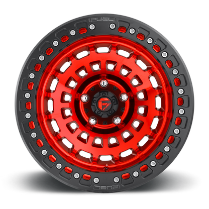 Fuel 1PC D100 ZEPHYR BL - OFF ROAD ONLY 17x9 -15 6x135/6X5.3 CANDY RED