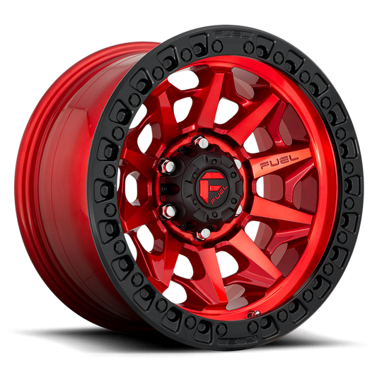 Fuel 1PC D113 COVERT BL - OFF ROAD ONLY 17x9 -15 5x150/5x150 CANDY RED