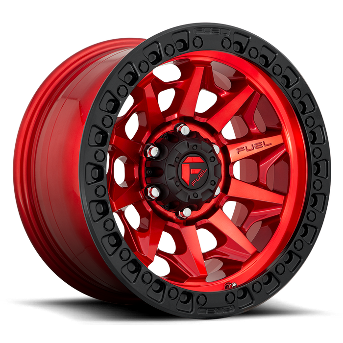 Fuel 1PC D113 COVERT BL - OFF ROAD ONLY 17x9 -15 6x139.7/6x5.5 CANDY RED