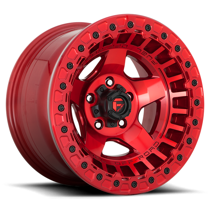 Fuel 1PC D117 WARP BEADLOCK 17x9 -15 6x139.7/6x5.5 Candy Red