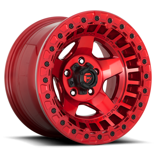 Fuel 1PC D117 WARP BEADLOCK 17x9 -15 6x139.7/6x5.5 Candy Red