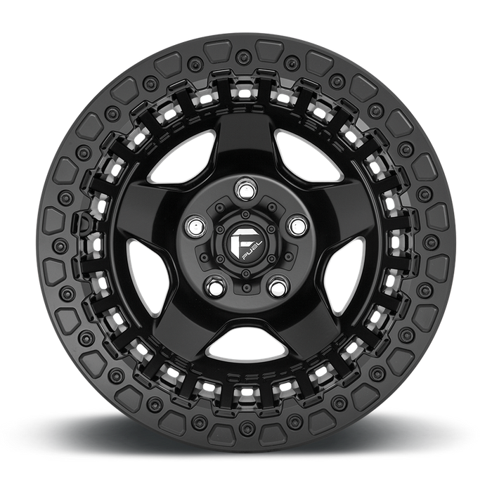 Fuel 1PC D118 WARP BEADLOCK 17x9 -15 6x139.7/6x5.5 Matte Black