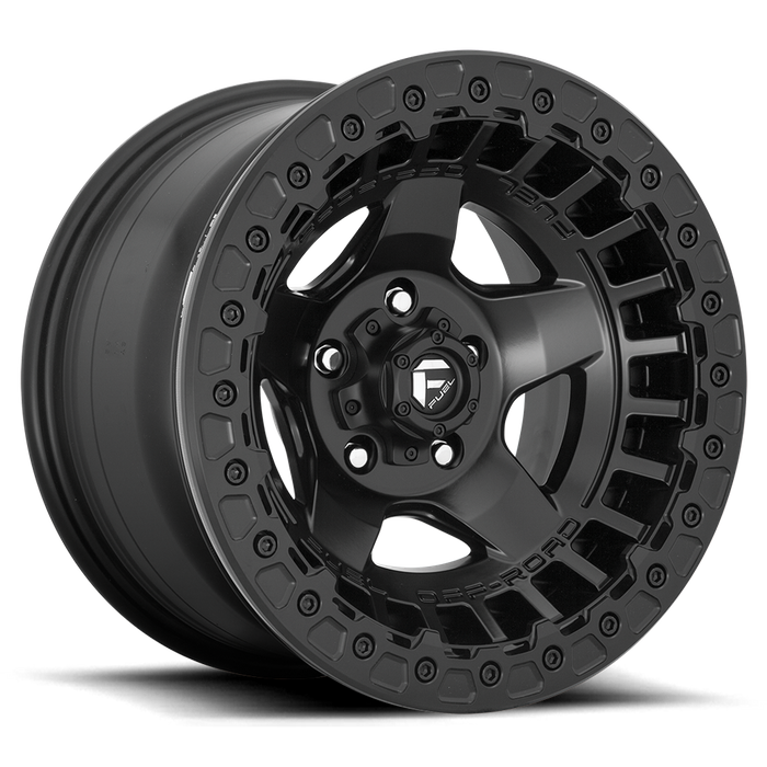 Fuel 1PC D118 WARP BEADLOCK 17x9 -15 6x139.7/6x5.5 Matte Black