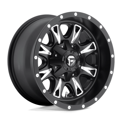 Fuel 1PC D513 THROTTLE 17x6.5 -140 8x200/8x200 MATTE BLACK MILLED