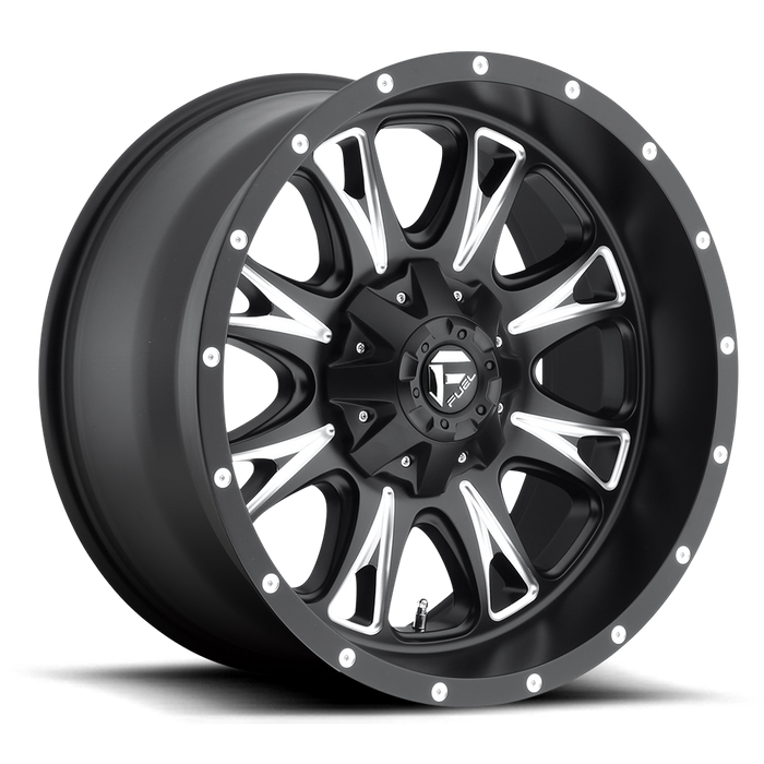 Fuel 1PC D513 THROTTLE 18x9 1 6x135/6x139.7/6x135/5.5 MATTE BLACK MILLED
