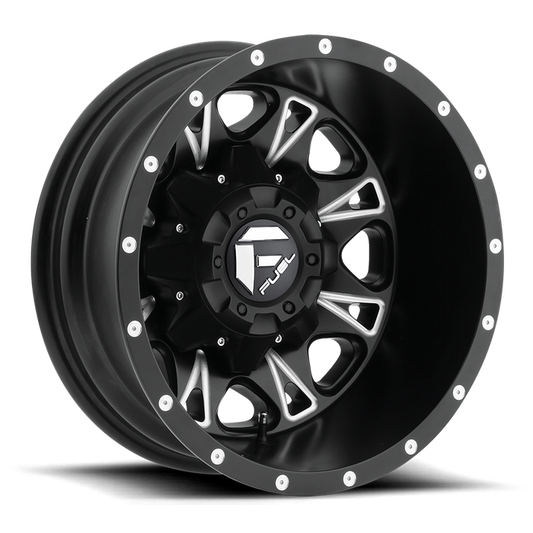 Fuel 1PC D513 THROTTLE 17x6.5 -140 8x210/8x8.3 MATTE BLACK MILLED