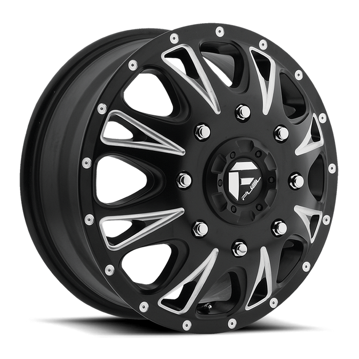 Fuel 1PC D513 THROTTLE 17x6.5 129 8x165.1/8x6.5 MATTE BLACK MILLED