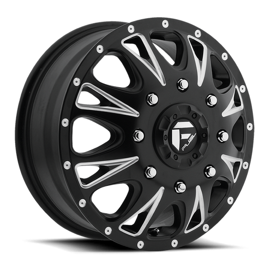 Fuel 1PC D513 THROTTLE 17x6.5 129 8x165.1/8x6.5 MATTE BLACK MILLED