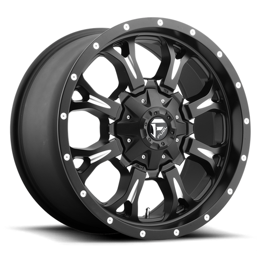 Fuel 1PC D517 KRANK 20x10 -12 8x180/8x7.1 MATTE BLACK MILLED