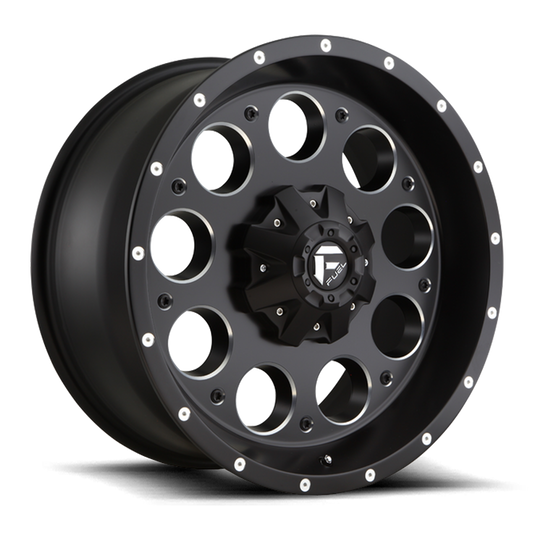 Fuel 1PC D525 REVOLVER 20X9 1 5X139.7/5X150/5X5.5/150 MATTE BLACK MILLED