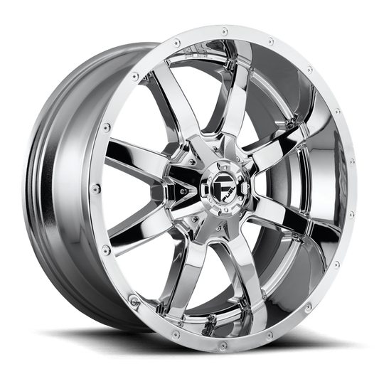 Fuel 1PC D536 MAVERICK 20x10 -18 5x139.7/5x150/5x5.5/150 CHROME PLATED