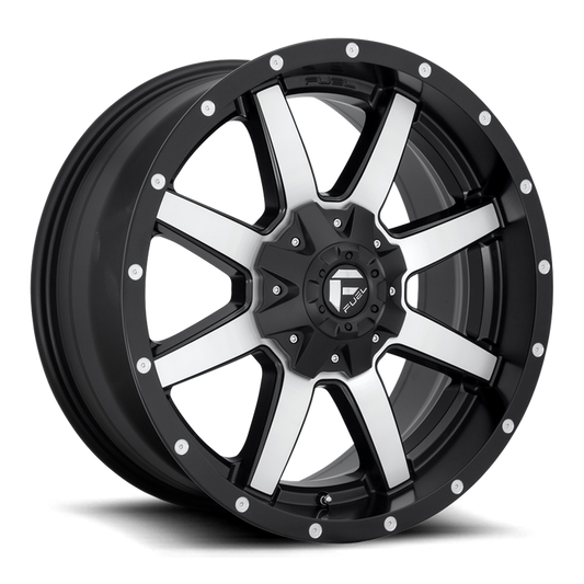 Fuel 1PC D537 MAVERICK 20x10 -18 8x165.1/8x6.5 MATTE BLACK MACHINED