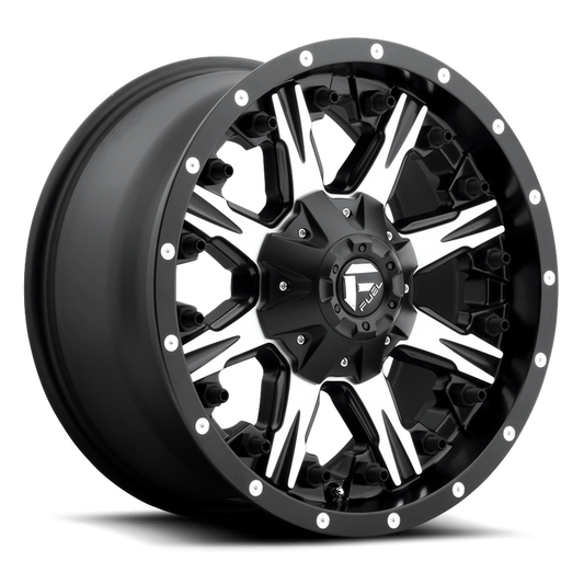 Fuel 1PC D541 NUTZ 22X12 -44 6X135/6X5.3/6X139.7/6X5.5 MATTE BLACK MACHINED