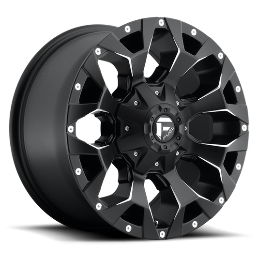 Fuel 1PC D546 ASSAULT 17X9 -12 8X165.1/8X6.5 MATTE BLACK MILLED