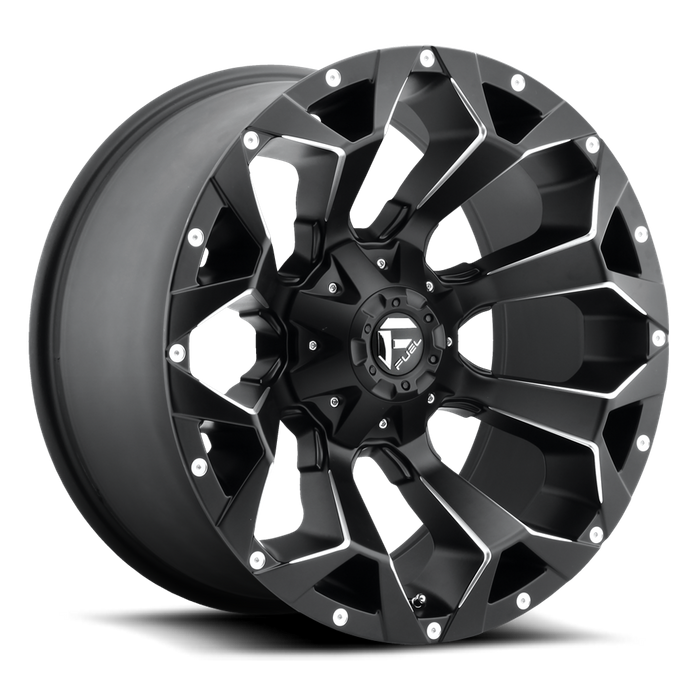 Fuel 1PC D546 ASSAULT 20x12 -43 5x114.3/5x127/5x4.5/5.0 MATTE BLACK MILLED