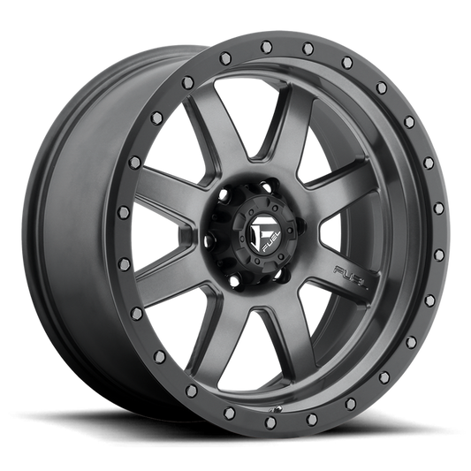 Fuel 1PC D552 TROPHY 20x9 1 6x139.7/6x5.5 MATTE GUN METAL BLACK BEAD RING