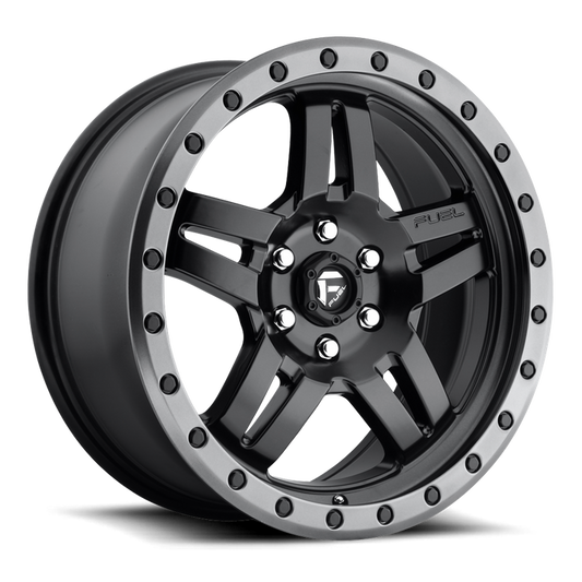 Fuel 1PC D557 ANZA 18X9 20 8X180/8X7.1 MATTE BLACK GUN METAL RING