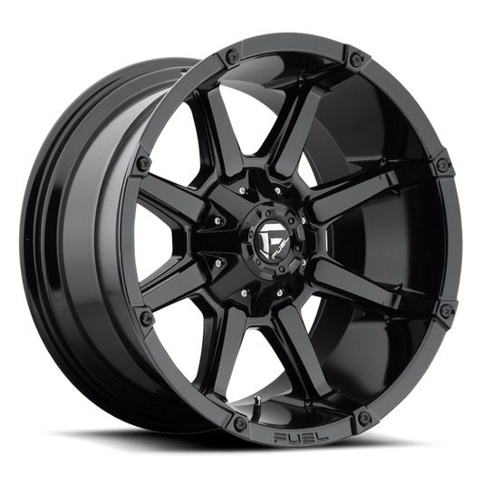 Fuel 1PC D575 COUPLER 17x9 -12 5x114.3/5x127/5x4.5/5.0 GLOSS BLACK