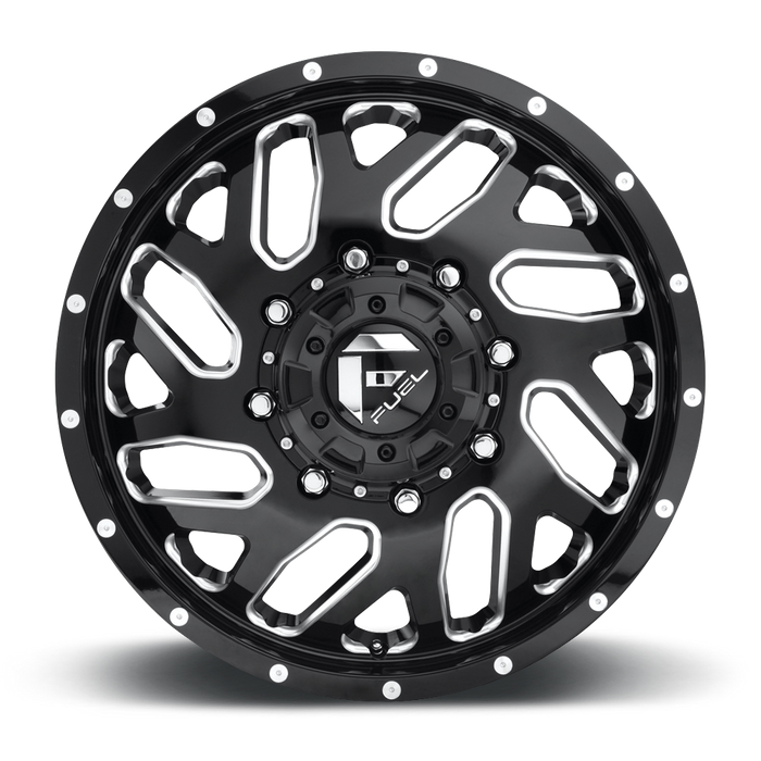 Fuel 1PC D581 TRITON 20x8.25 105 8x165.1/8x6.5 GLOSS BLACK MILLED