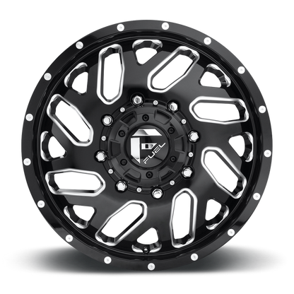 Fuel 1PC D581 TRITON 22x8.25 105 8x165.1/8x6.5 GLOSS BLACK MILLED