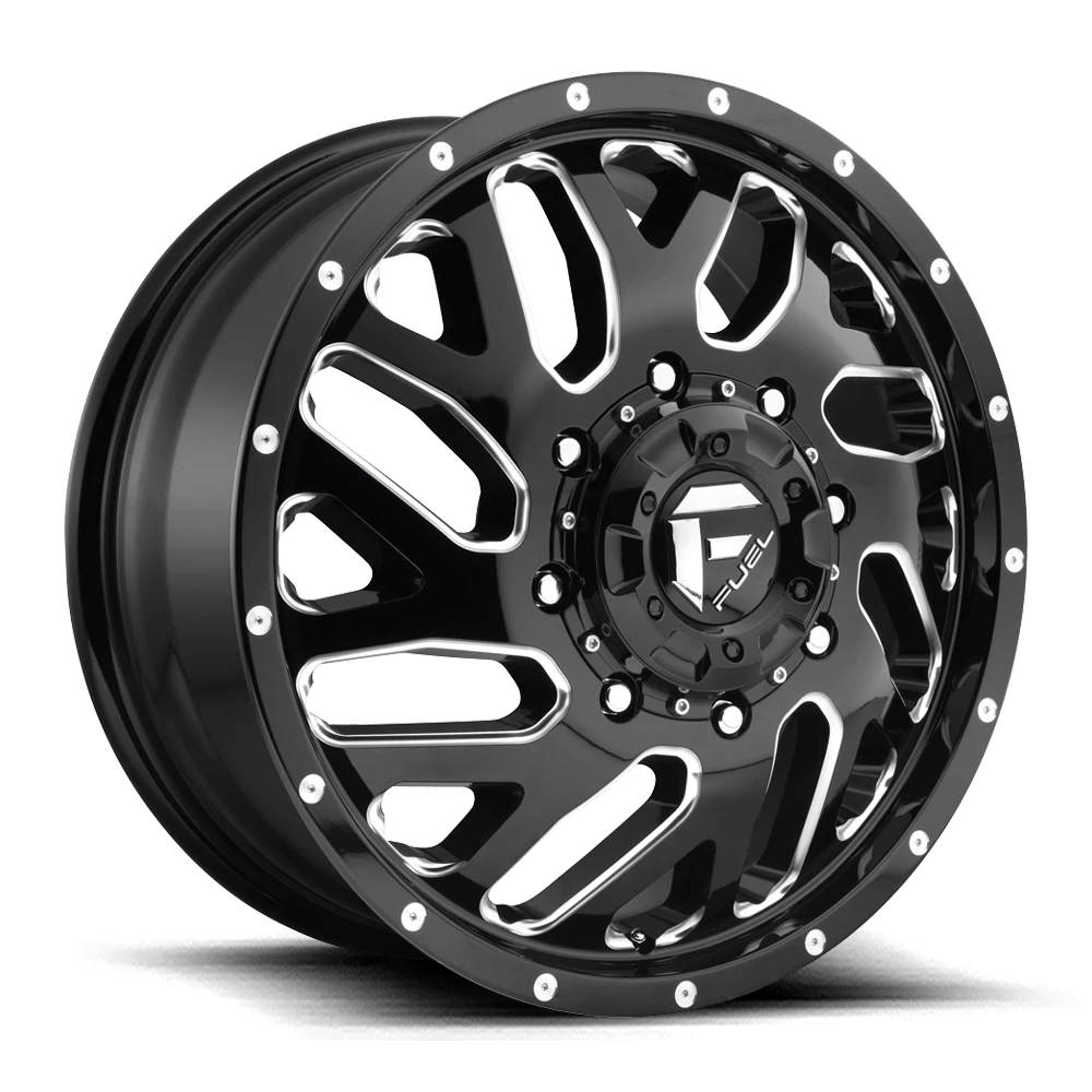 Fuel 1PC D581 TRITON 20x8.25 105 8x165.1/8x6.5 GLOSS BLACK MILLED